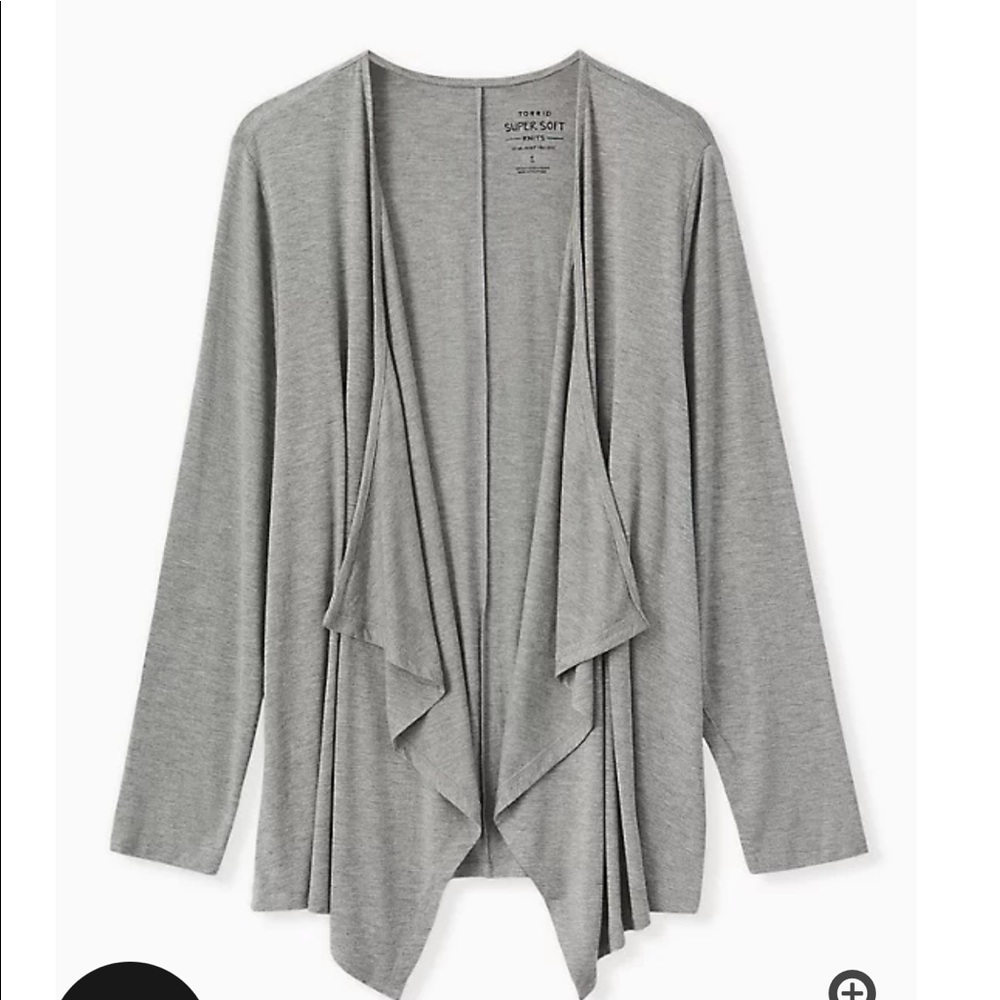 Torrid Supersoft Open Front Drape Cardigan